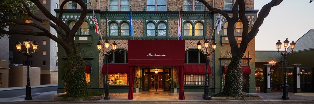 Entrance to The Pontchartrain Hotel In New Orleans' Garden District